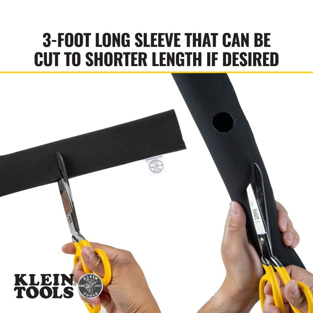 Klein 450-320 Cable and Wire Management Sleeves, 1.25 Inch Diameter, 3 Foot Long (2 Pack) - Image 4