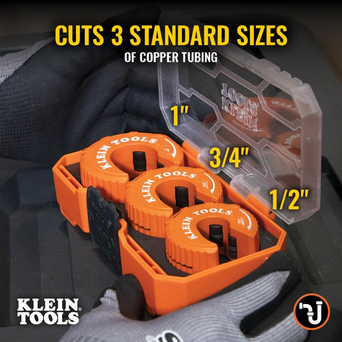 Klein 50048 C-Style Copper Tubing Cutter Set, 3-Piece - Image 8