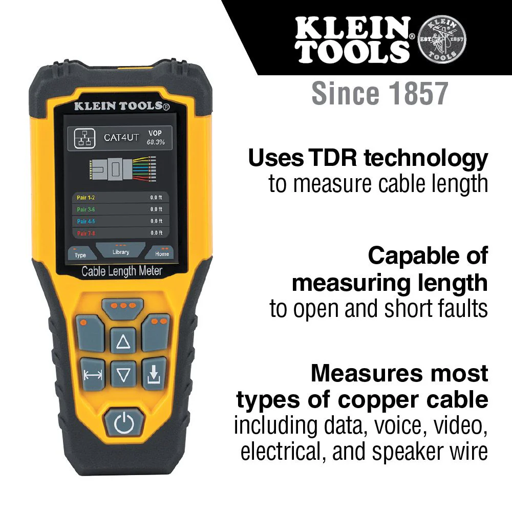 Klein 501915 TDR Cable Length Meter - Image 2
