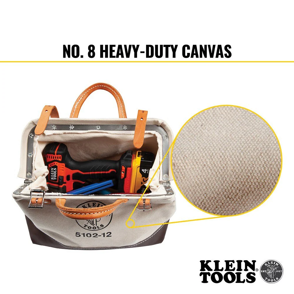 Klein 510212 Canvas Tool Bag, 12" - Image 4