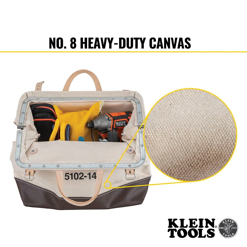 Klein 510214 Canvas Tool Bag, 14" - Image 4