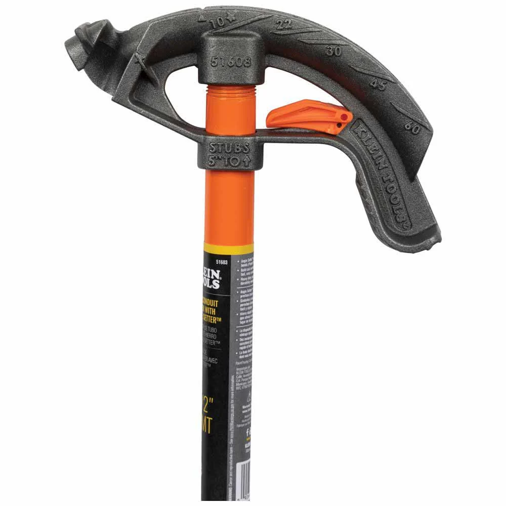Klein 51604 Iron Conduit Bender 3/4" EMT with Angle Setter - Image 3