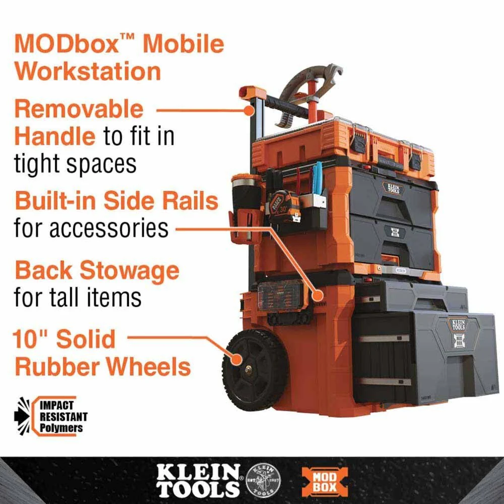 Klein 54801MB MODbox Two Drawer Rolling Tool Box - Image 2