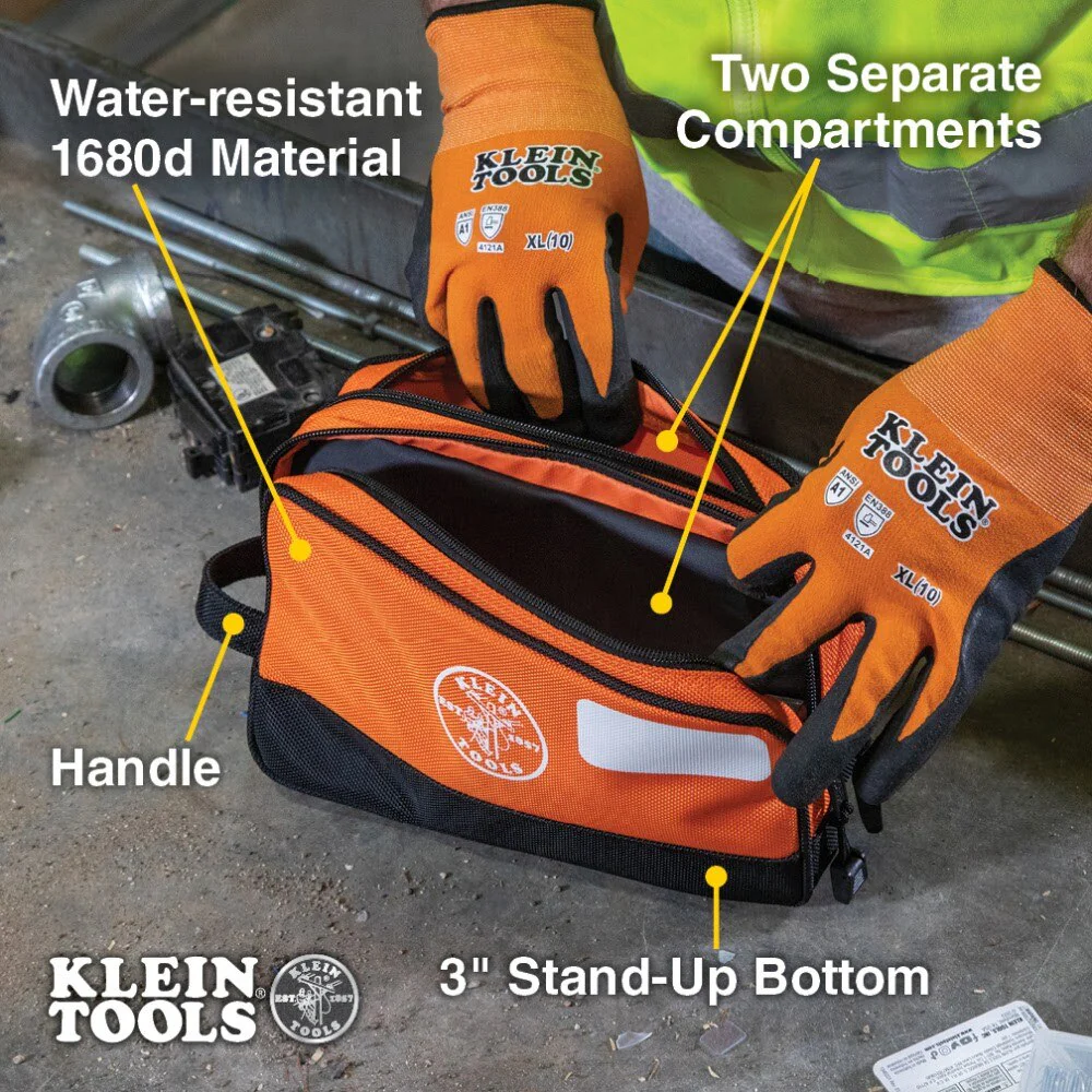 Klein 55582 Double Zipper Bag, 10 x 6" - Image 6