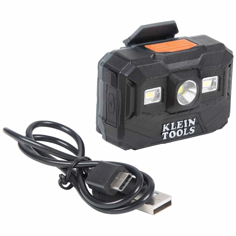 Klein 60407RL Hard Hat, Full Brim White w/Rechargeable Headlamp - Image 7