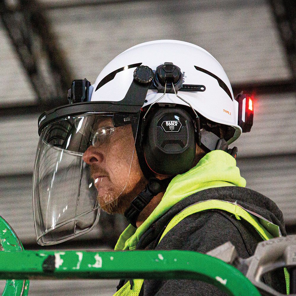 Klein 60472 Face Shield, Safety Helmet and Cap-Style Hard Hat, Clear - Image 7