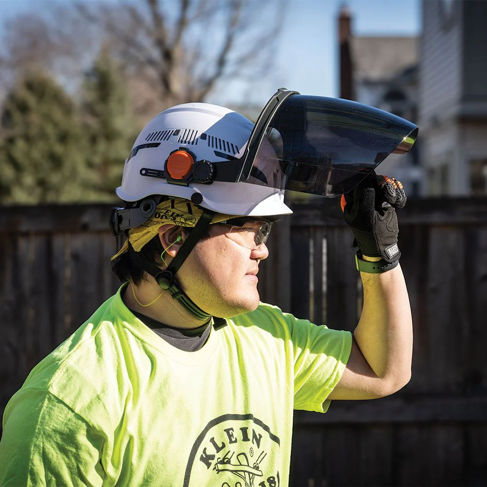 Klein 60473 Face Shield, Safety Helmet and Cap-Style Hard Hat, Gray Tint - Image 9