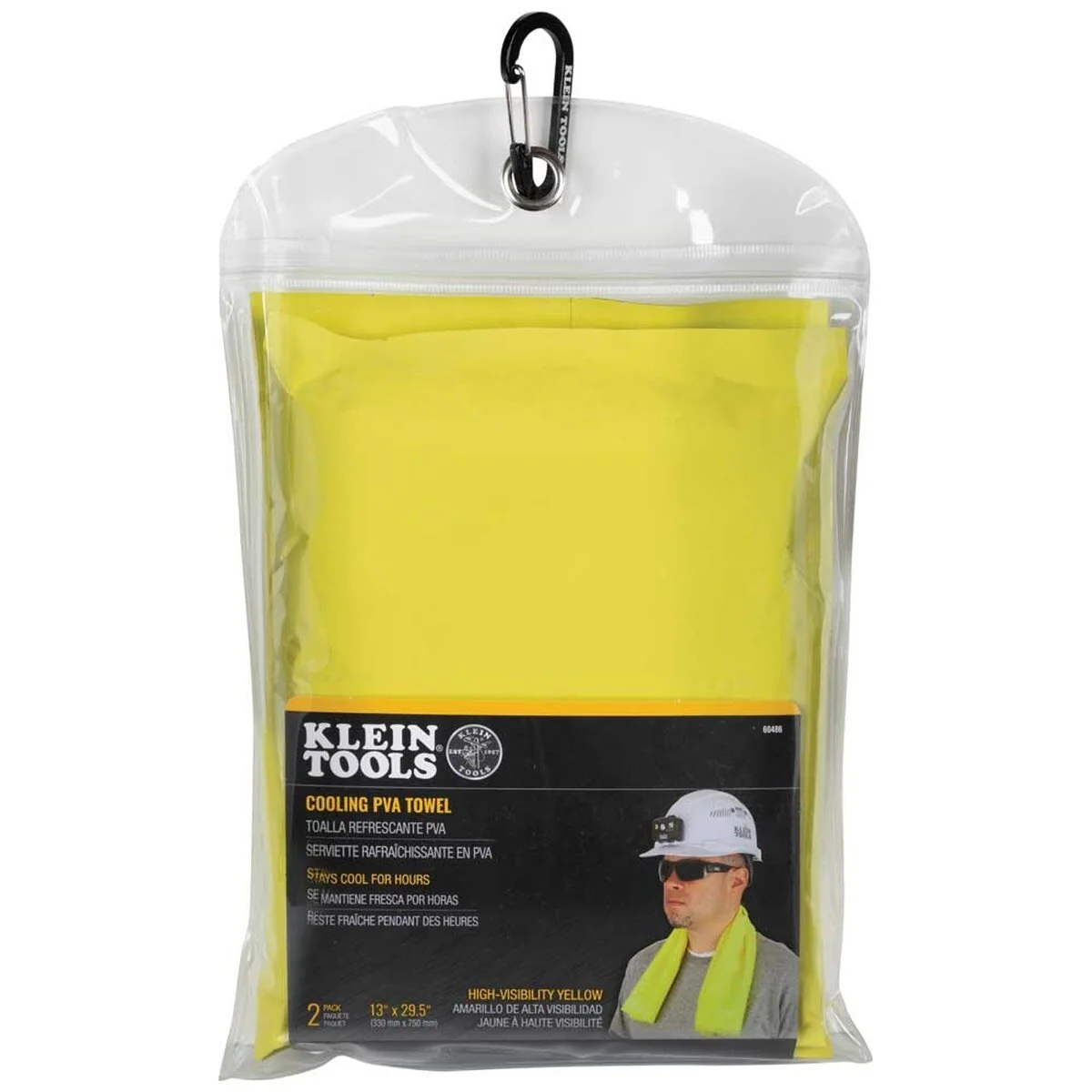 Klein 60486 Cooling PVA Towel, High-Visibility Yellow (2 Pack) - Image 5
