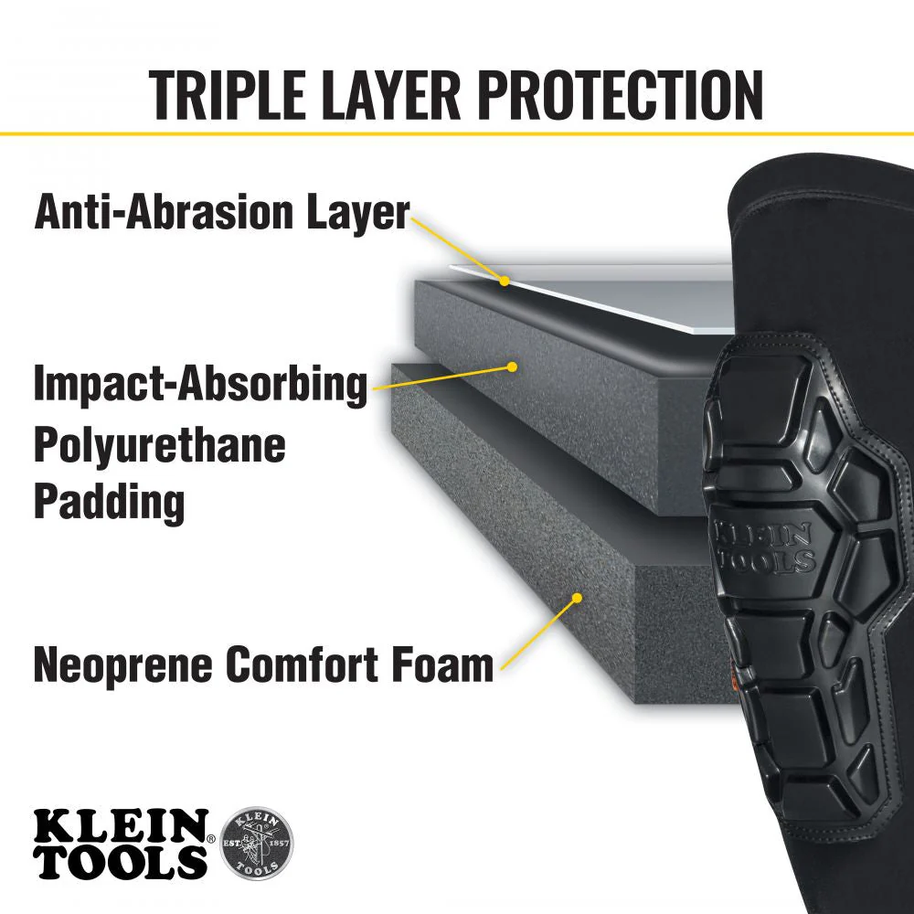 Klein 60511 Heavy Duty Knee Pad Sleeves, M/L - Image 4