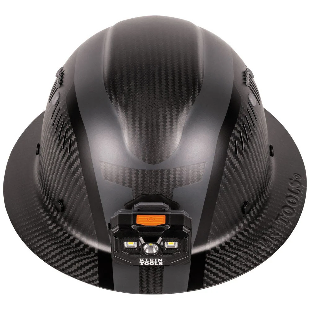 Klein 60514 Klein Carbon Fiber Full Brim Hard Hat with Headlamp, Spartan - Image 6