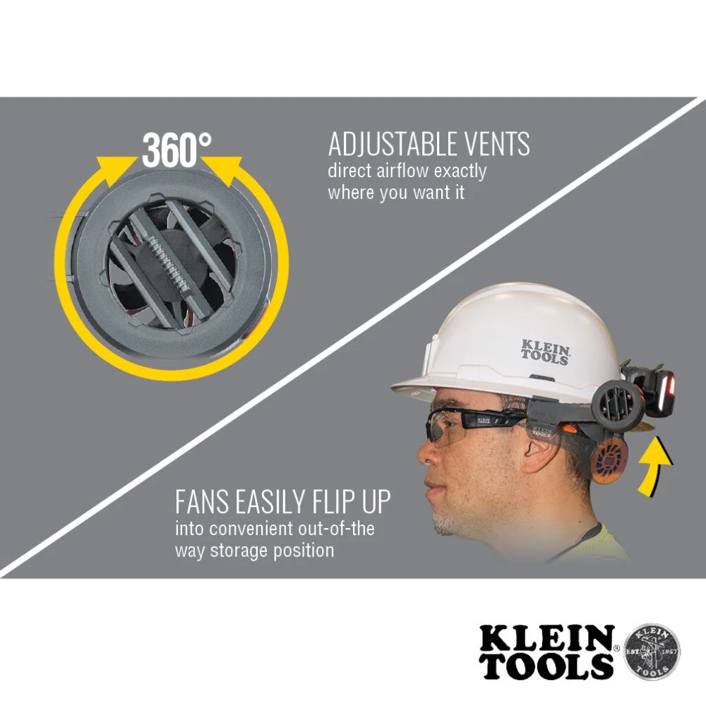 Klein 60523 Lightweight Cooling Fan for Hard Hats - Image 5