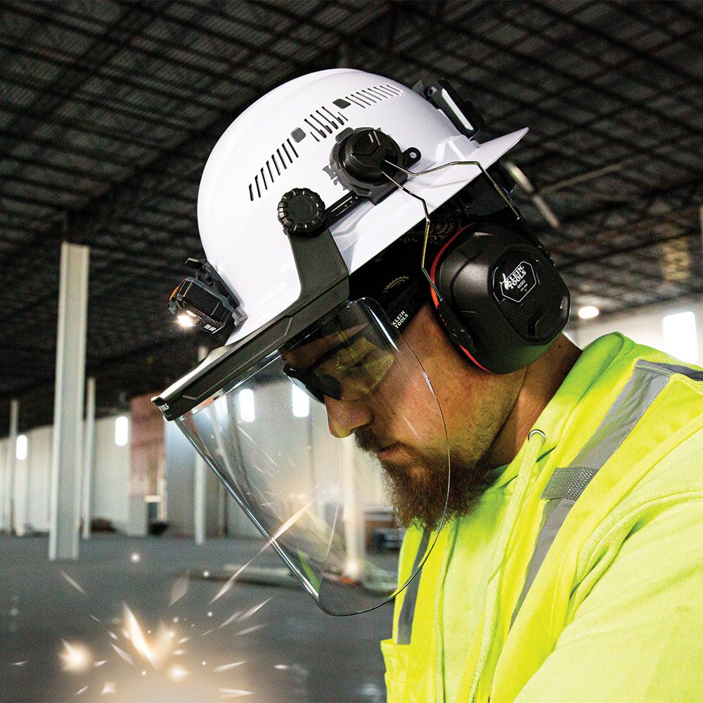 Klein 60528 Face Shield, Full Brim Hard Hat, Clear - Image 7