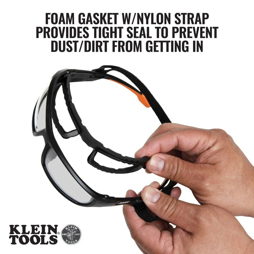 Klein 60538 Professional Full-Frame Gasket Safety Glasses, Indoor/Outdoor Lens - Image 2
