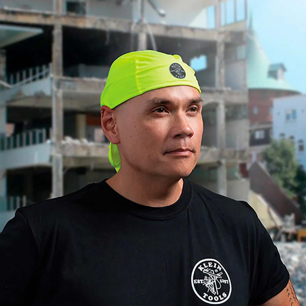 Klein 60546 Cooling Do Rag, High-Visibility Yellow, 2-Pack - Image 6