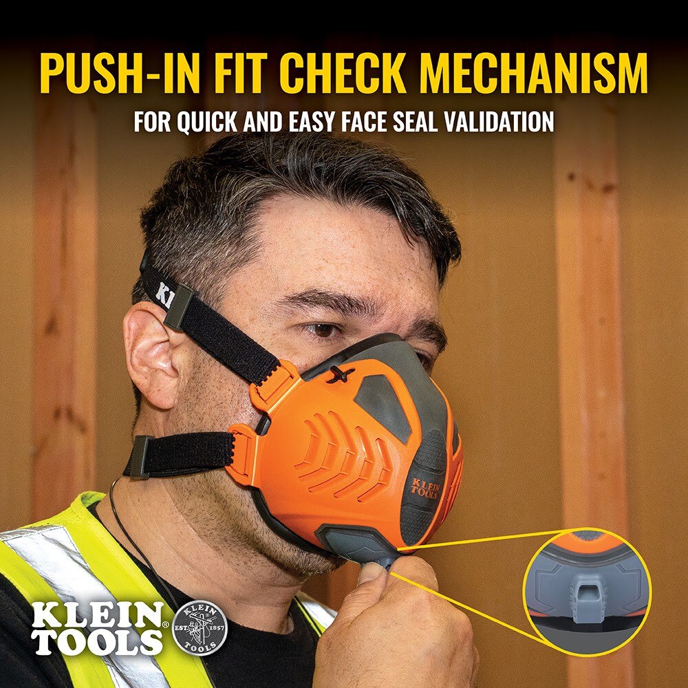 Klein 60553 P100 Half-Mask Respirator, S/M - Image 9
