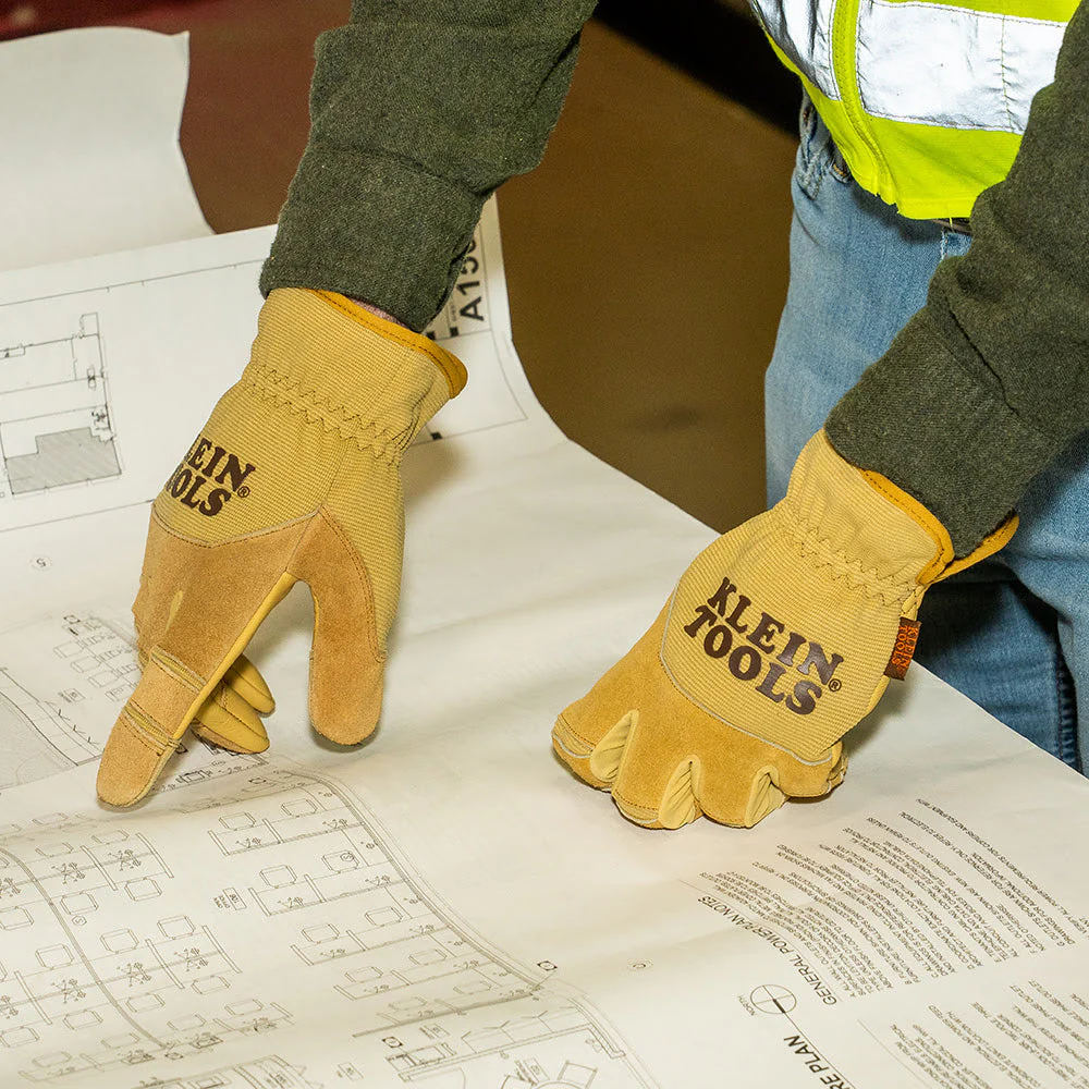 Klein 60608 Leather All Purpose Gloves, Large - Image 6