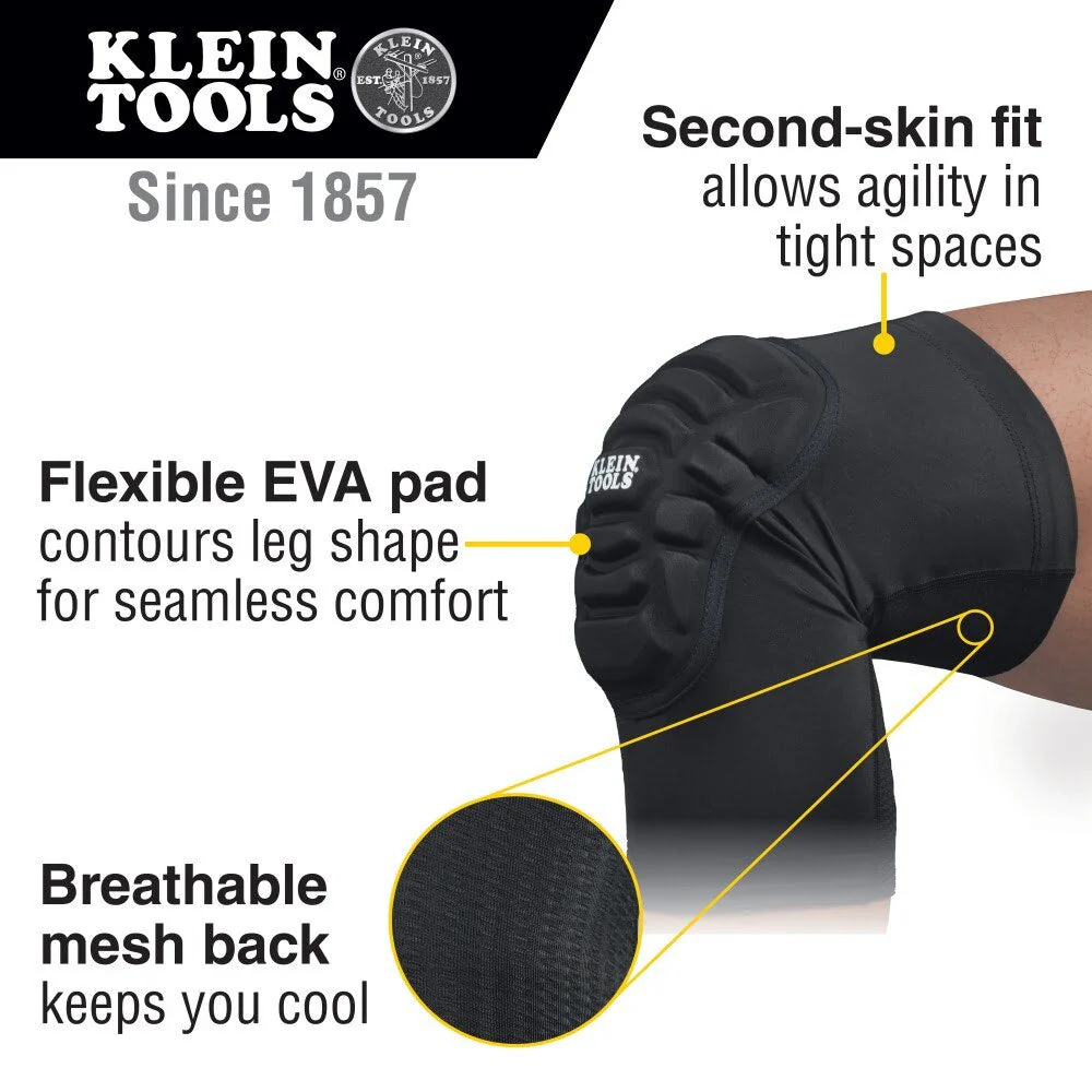 Klein 60614 Lightweight Knee Pad Sleeves, S/M - Image 2