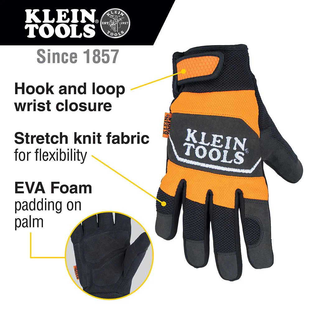 Klein 60619 Winter Thermal Gloves, M - Image 2