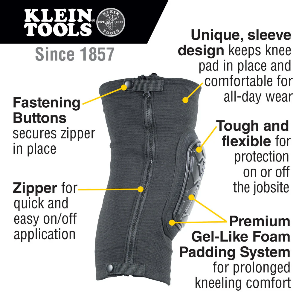Klein 60629 Tough-Flex Knee Pad Sleeve M/L - Image 2