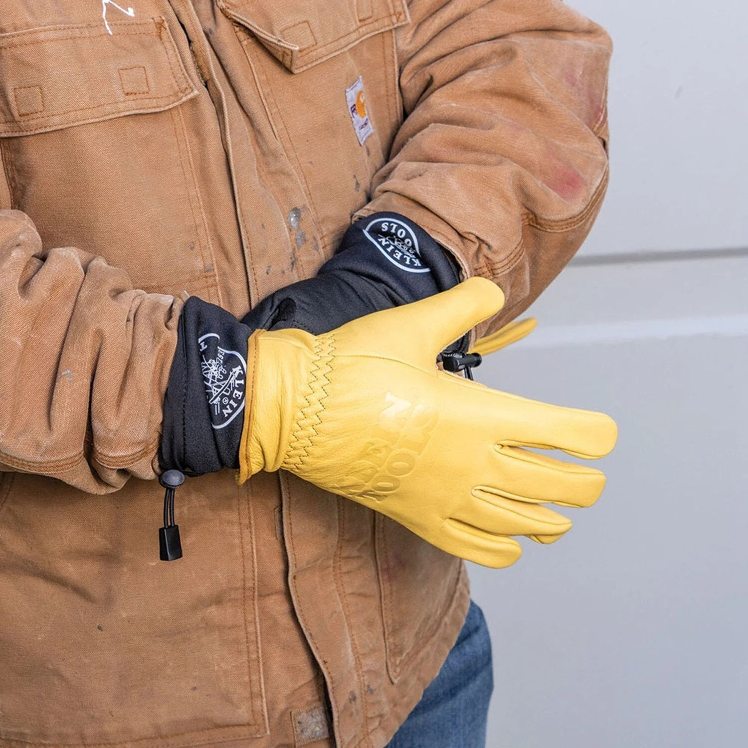 Klein 60795 Rechargeable Heated Work Glove Liners with Knit Dipped Gloves, Large - Image 7