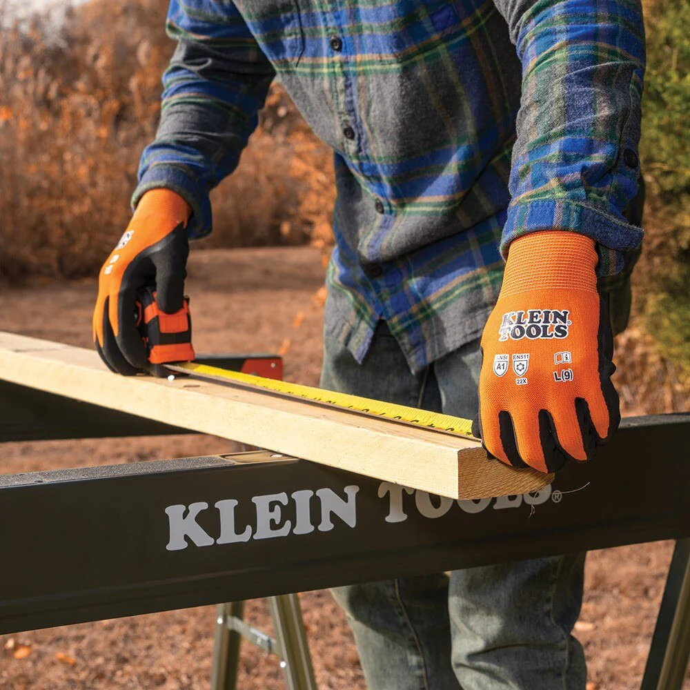 Klein 60836 Winter Knit Dipped Gloves, Cut Level A1, Touchscreen, Large - Image 10