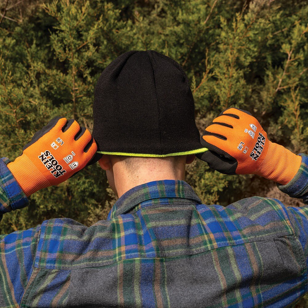 Klein 60837 Winter Knit Dipped Gloves, Cut Level A1, Touchscreen, X-Large - Image 10