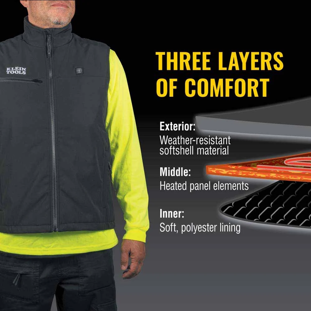 Klein 60956 Heated Base Layer Vest, 2X-Large - Image 6