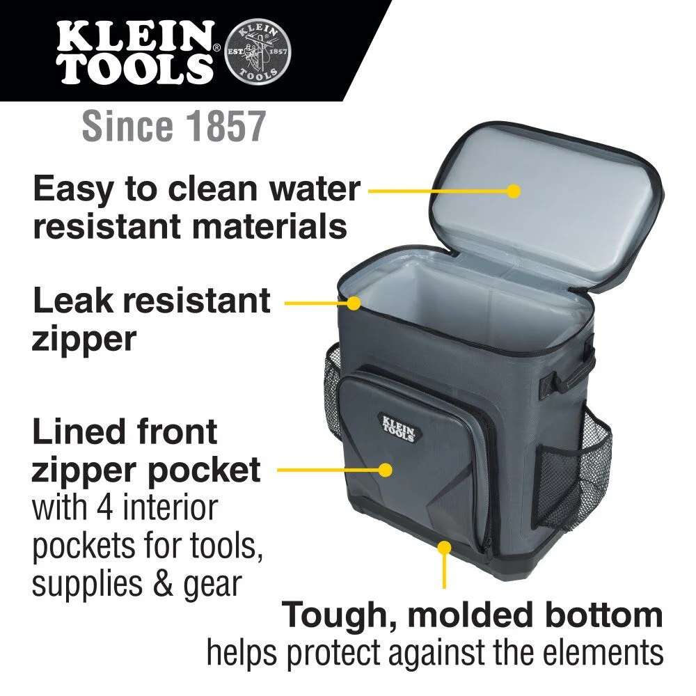 Klein 62810BPCLR Backpack Cooler, Insulated, 30 Can Capacity - Image 2