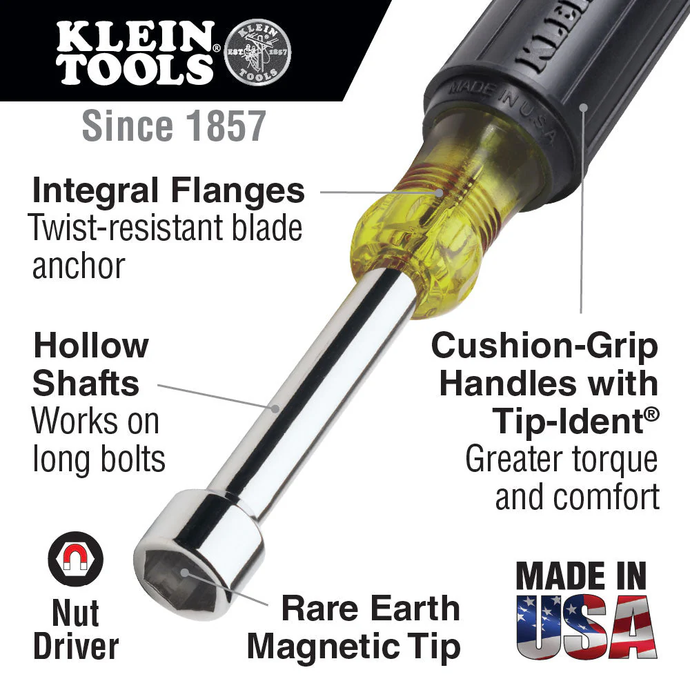 Klein 646-5/16M 5/16" Magnetic Nut Driver Cushion-Grip - Image 2