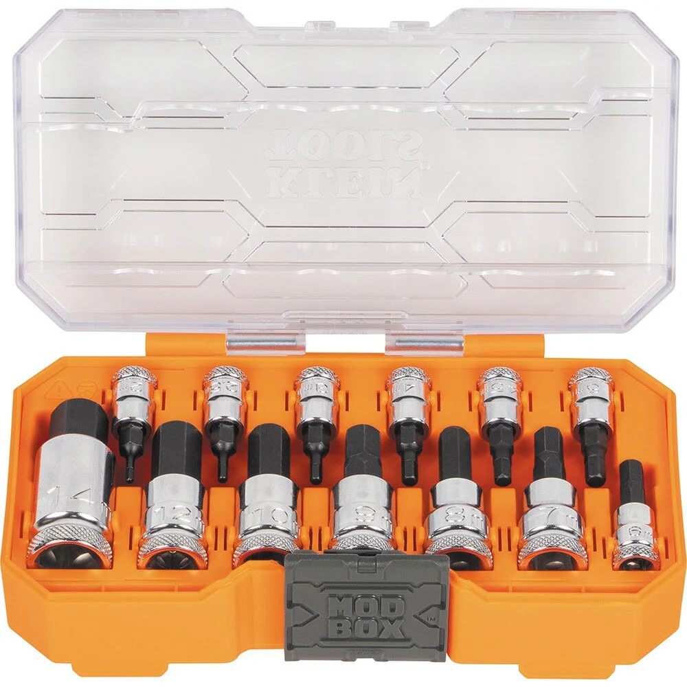 Klein 65213HEXM Knurled Hex Bit Socket Set, Metric, 13-Piece - Image 4