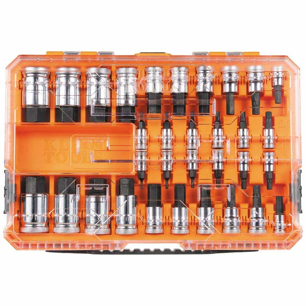 Klein 65233HEX Knurled Hex Bit Socket Set, SAE and Metric, 33-Piece - Image 6