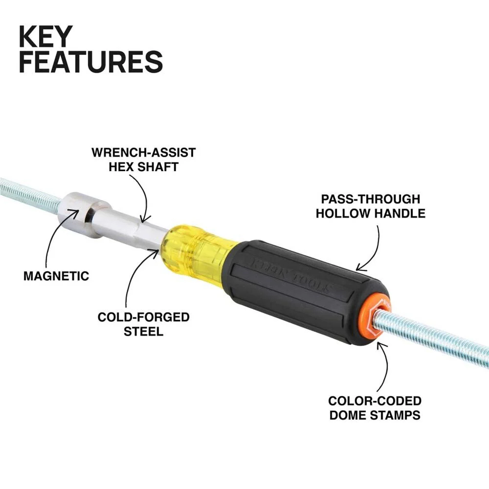 Klein 654916MAG Color-Coded Magnetic Hollow-Shaft Heavy-Duty Nut Driver, 9/16-Inch - Image 2