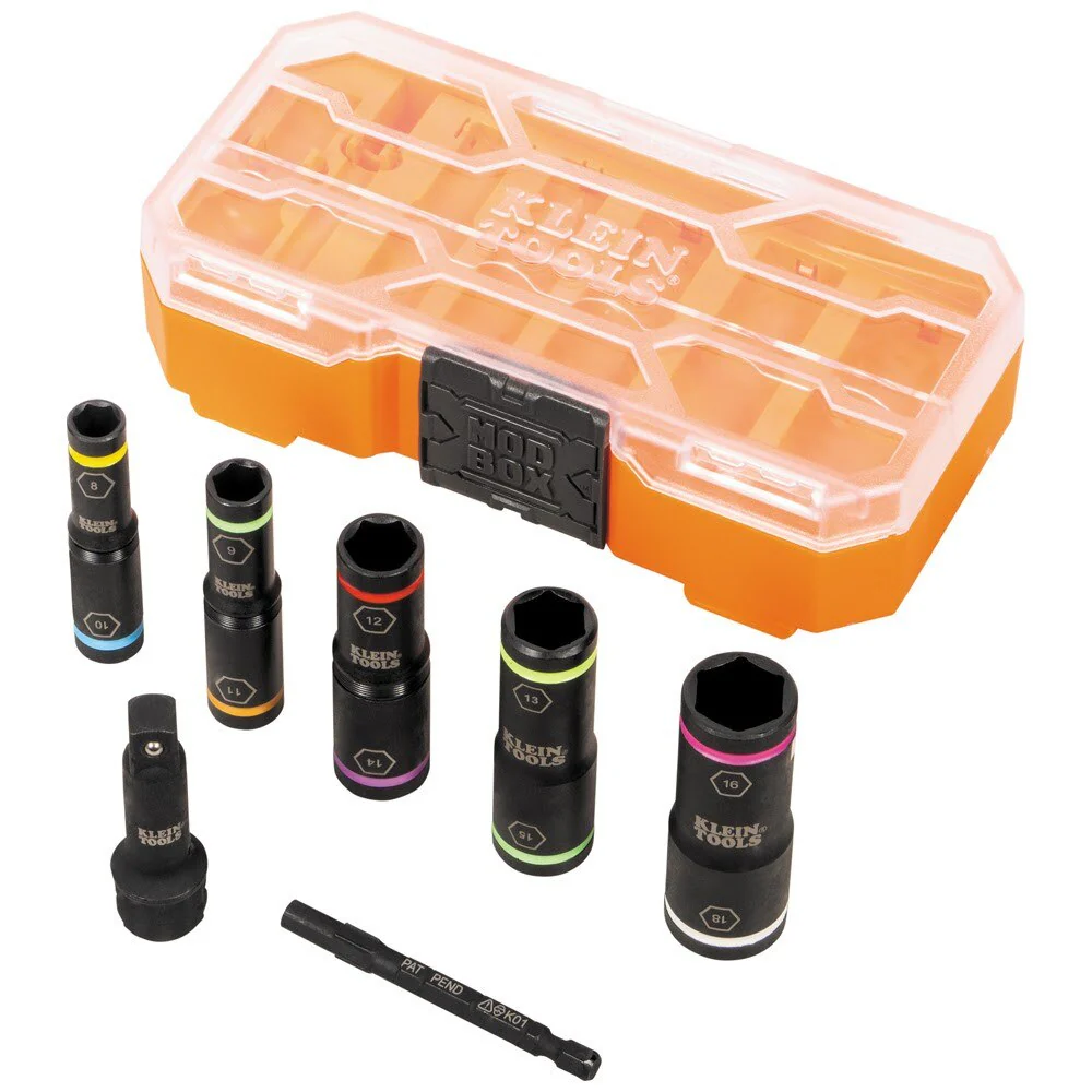 Klein 65619 KNECTFlip-10 Heavy Duty Flip Impact Socket Set, Metric, 8-Piece - Image 3