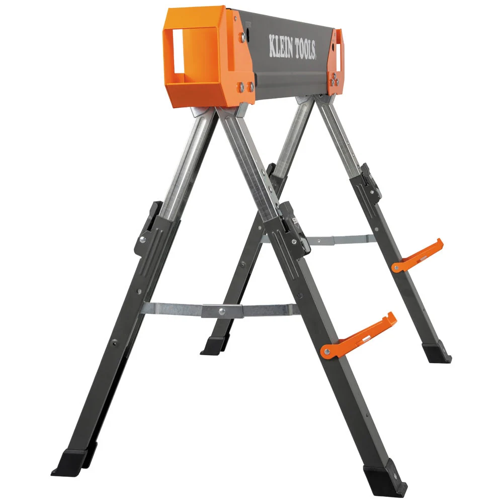 Klein 66188 Adjustable-Leg Folding Saw Horse and Jobsite Table, 1-Pack - Image 3