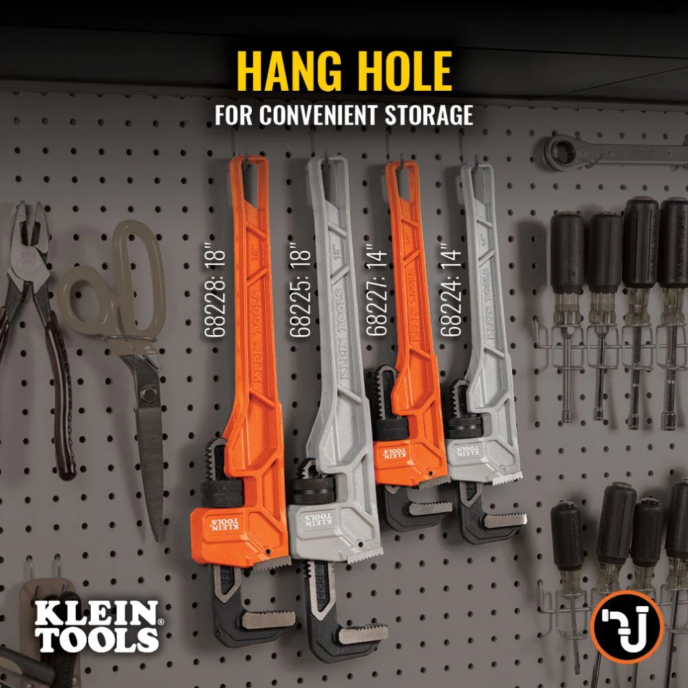 Klein 68224 Adjustable Cast Aluminum Pipe Wrench, 14" - Image 5