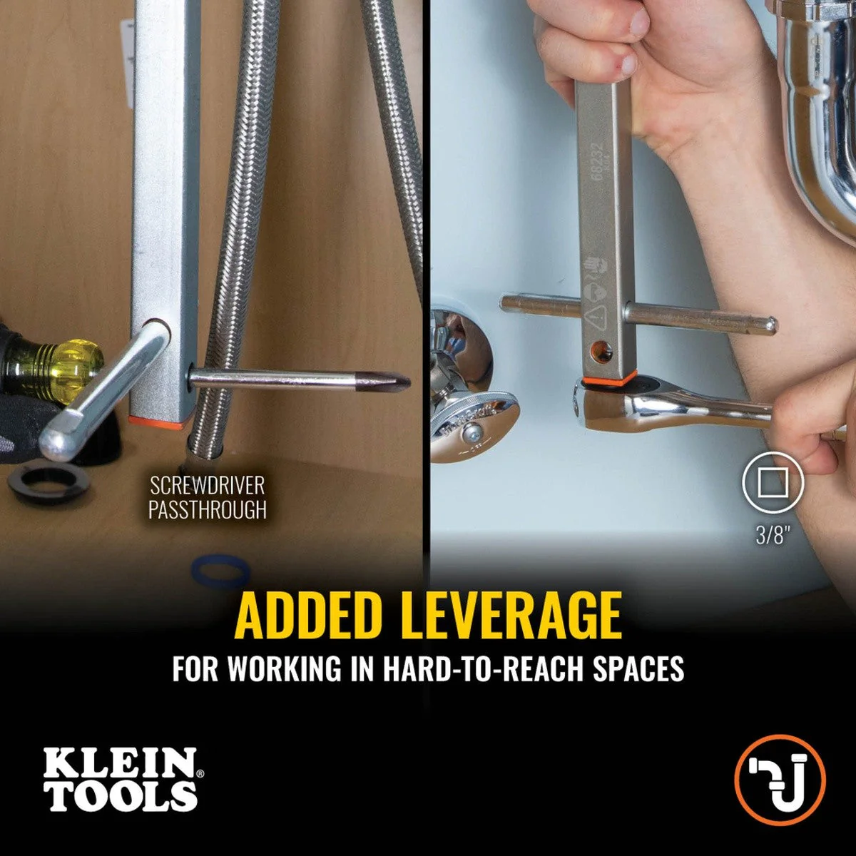 Klein 68232 1-1/4" Adjustable Telescoping Basin Wrench - Image 8