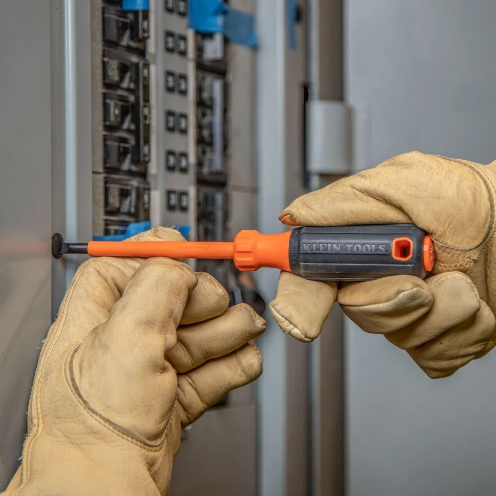 Klein 6824INS Insulated Screwdriver, 1/4" Cabinet Tip, 4" Round Shank - Image 11