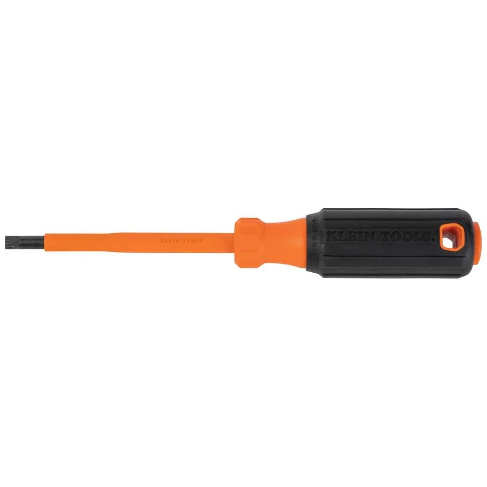 Klein 6824INS Insulated Screwdriver, 1/4" Cabinet Tip, 4" Round Shank - Image 2