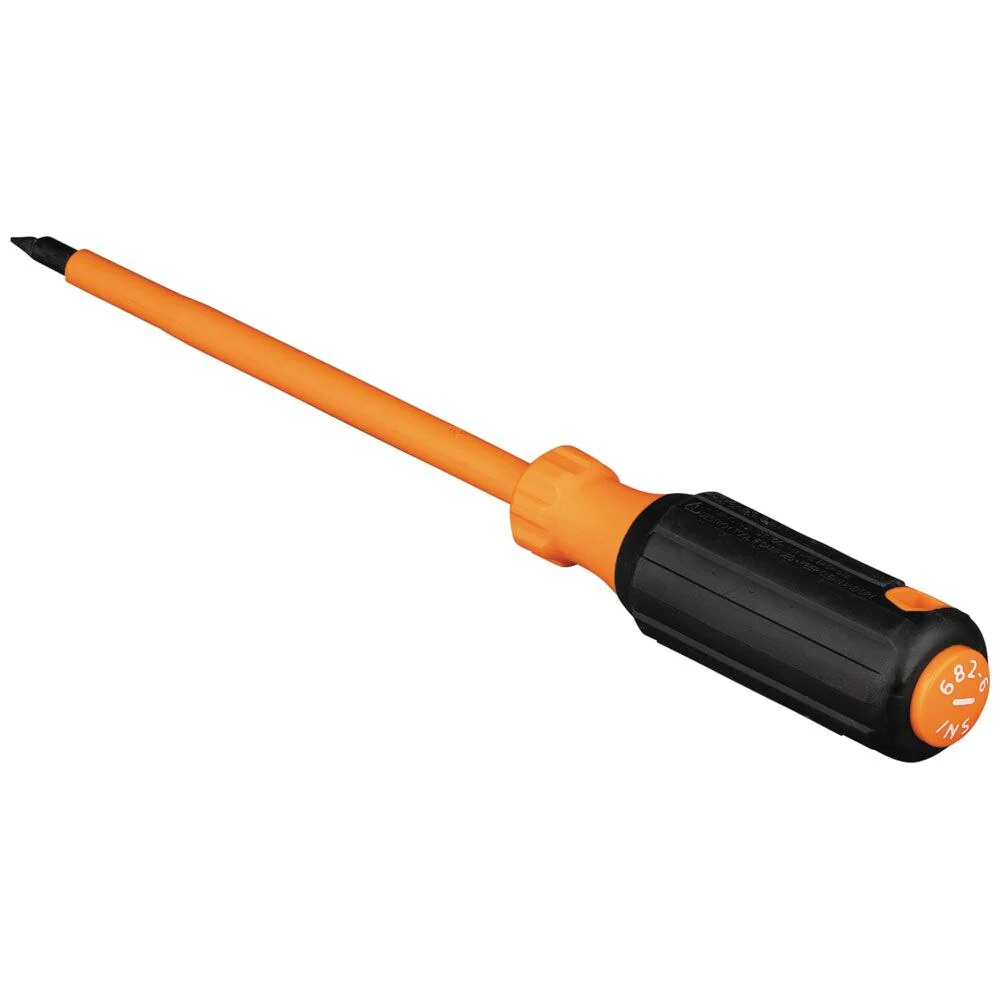 Klein 6826INS Insulated Screwdriver, 1/4" Cabinet Tip, 6" Shank - Image 2