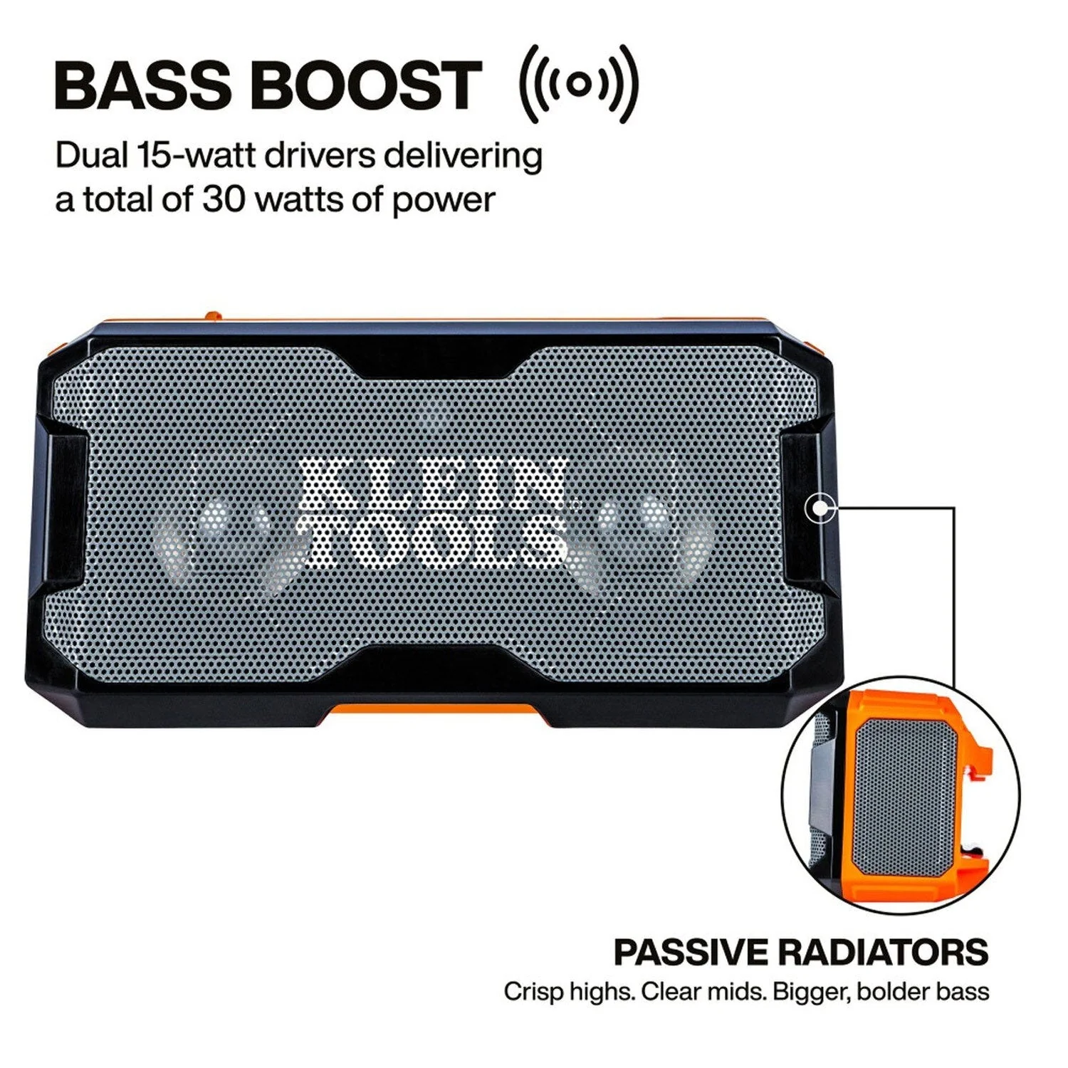 Klein 69365MB MODbox Bluetooth Jobsite Speaker with IP67, 30W Output and Power Bank - Image 2