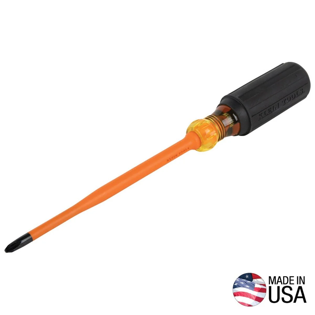 Klein 6936INS Slim-Tip 1000V Insulated #2 Phillips Screwdriver, 6-Inch Round Shank - Image 6
