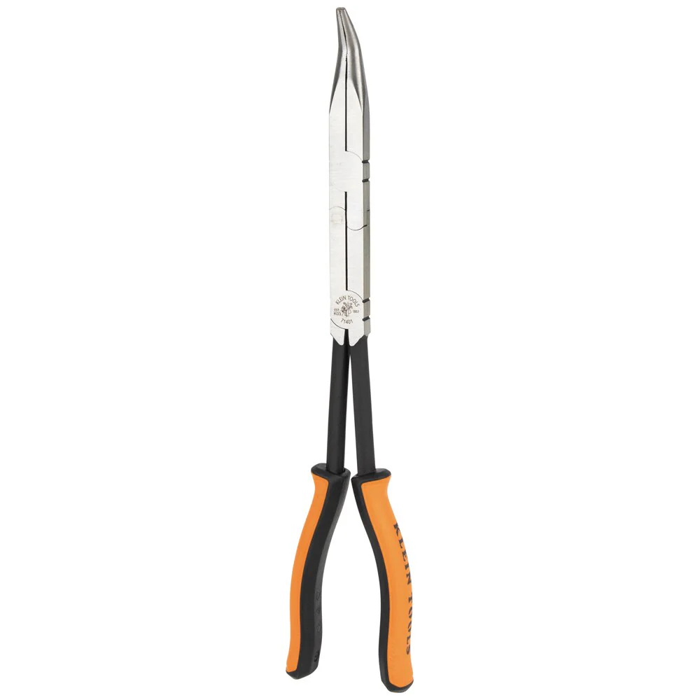 Klein 71401 Pliers, Long Reach Needle Nose Pliers, Bent Nose, 13" - Image 8