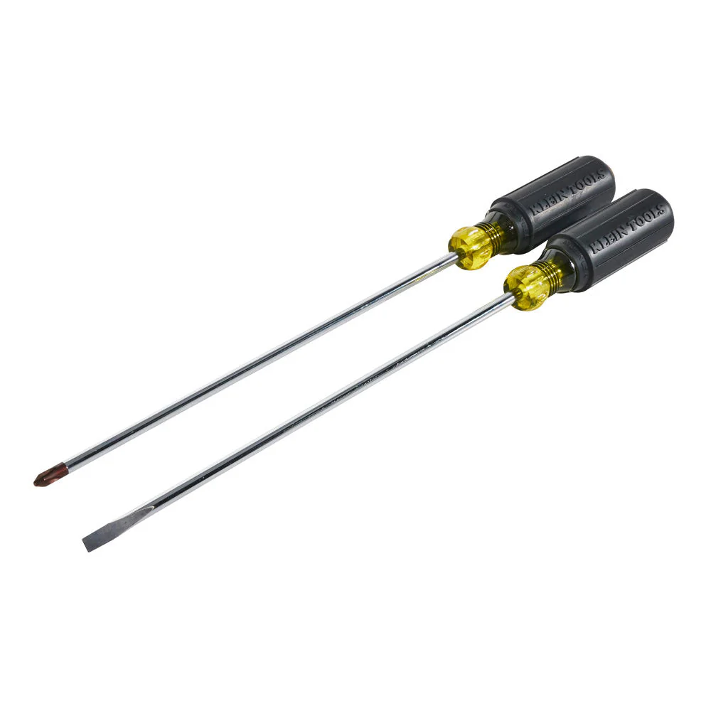 Klein 85072 Screwdriver Set, Long Blade Slotted and Phillips, 2-Piece - Image 2