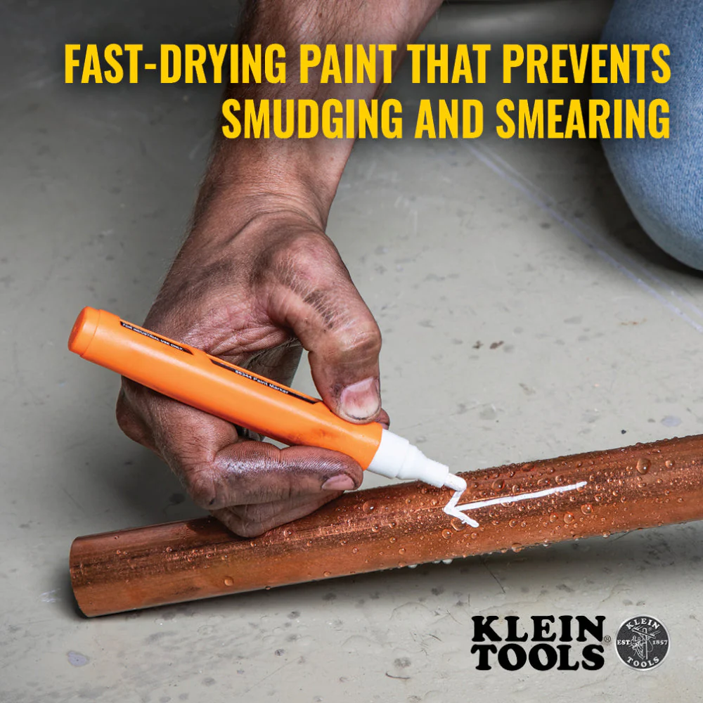 Klein 86344 Skribes Paint Marker, White - Image 3
