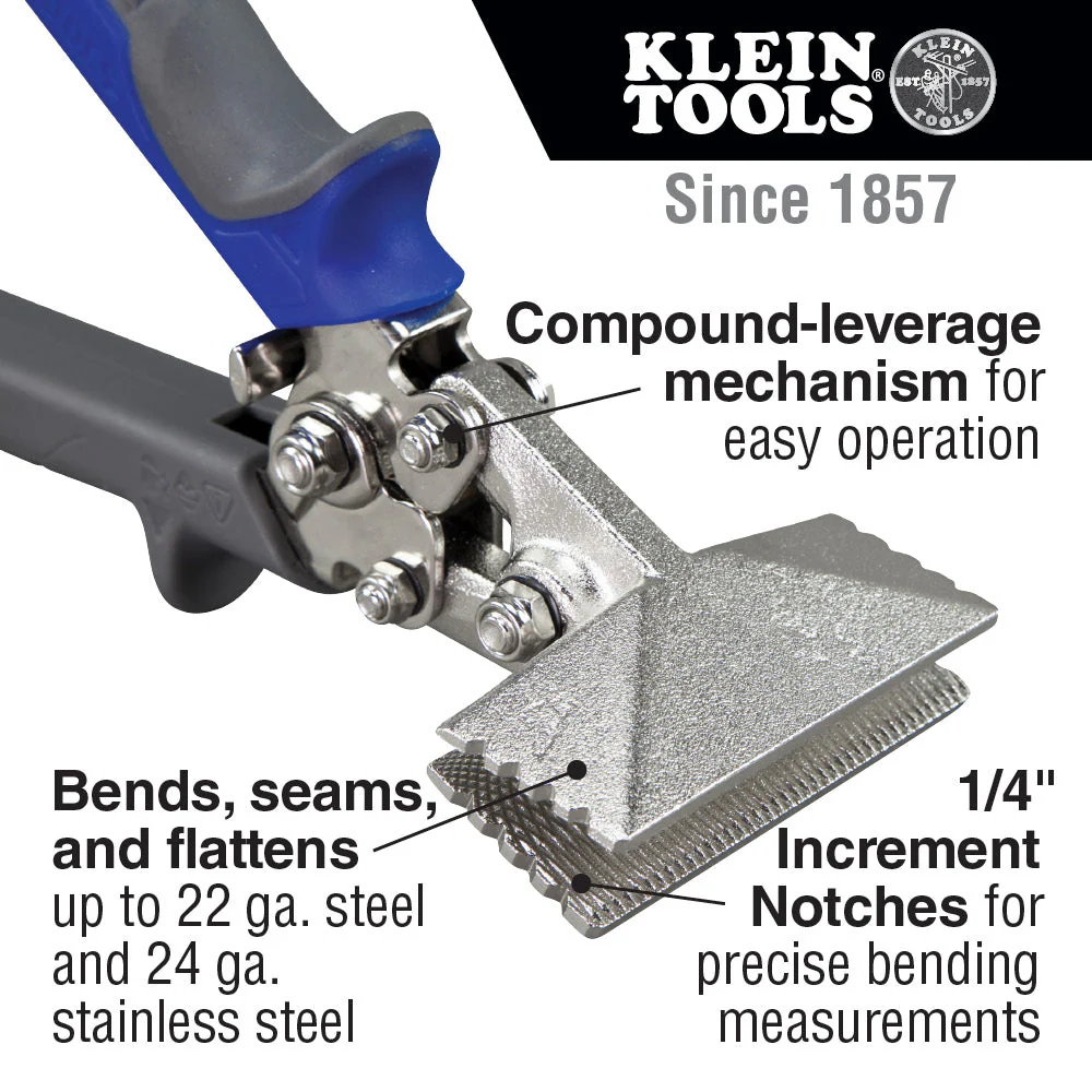 Klein 86522 Straight Hand Seamer, 3" - Image 4