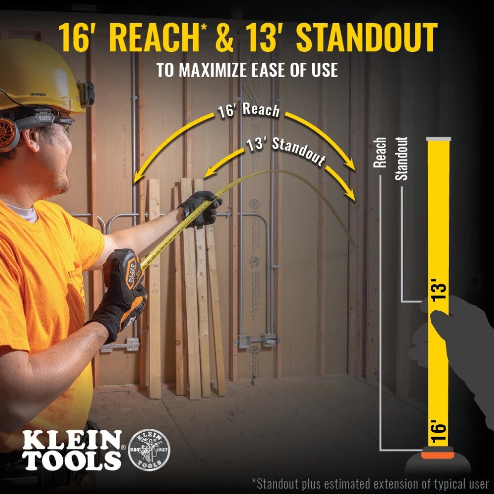 Klein 9235 Tape Measure, 35' Magnetic Double-Hook - Image 3