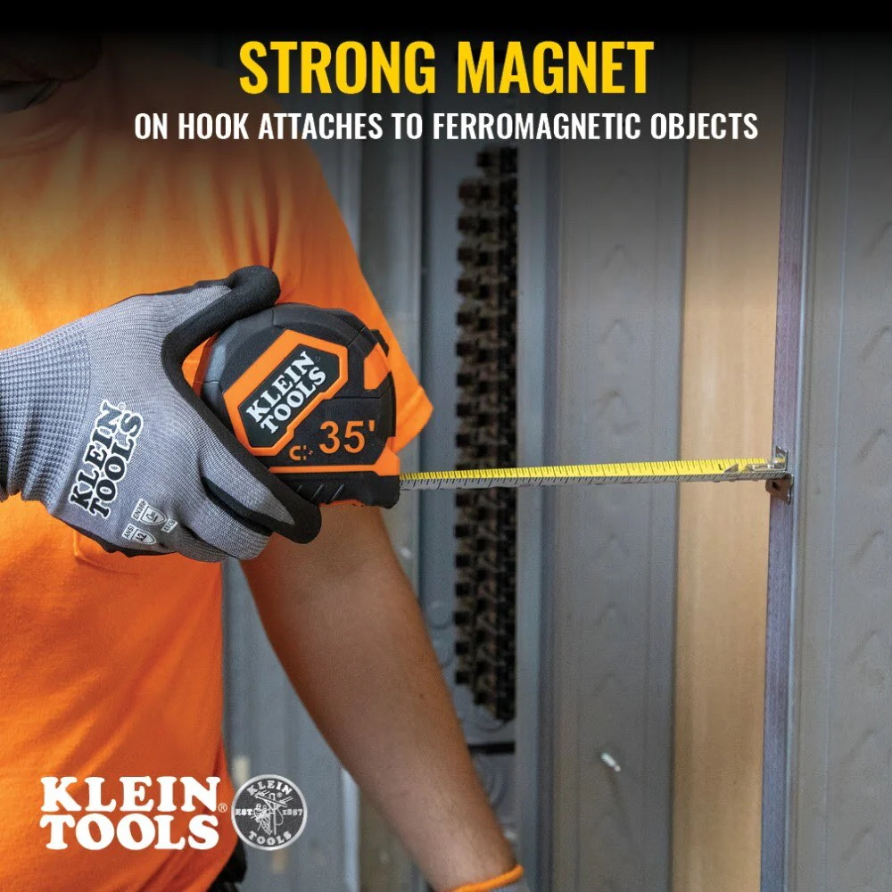 Klein 9235 Tape Measure, 35' Magnetic Double-Hook - Image 4