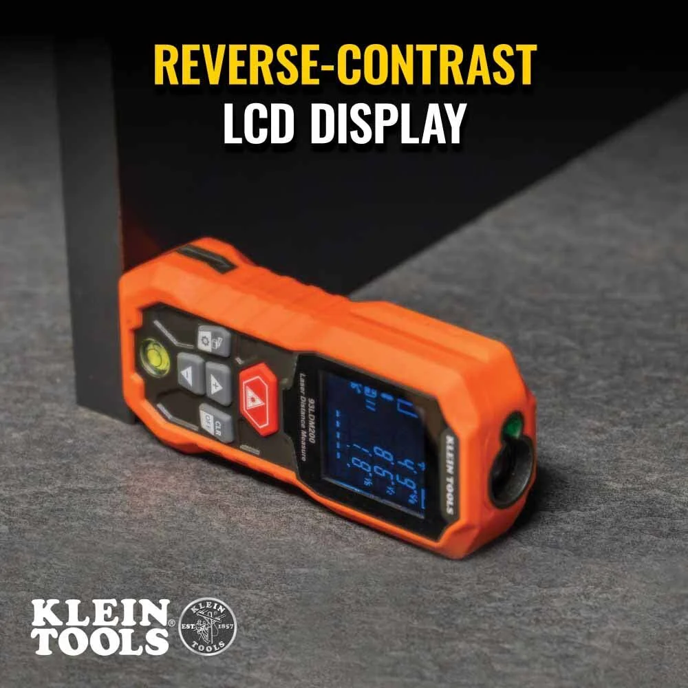 Klein 93LDM200 Laser Distance Measure, 200' - Image 4