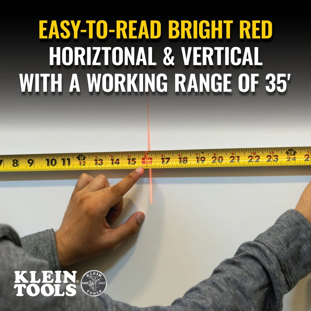 Klein 93MCLS Red Mini Cross-Line Laser Level - Image 9