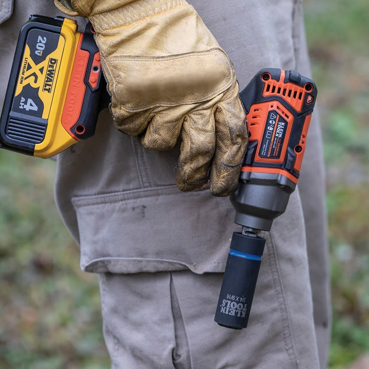 Klein BAT20CW Battery-Operated Compact Impact Wrench, 1/2-Inch Detent Pin, Tool Only - Image 8